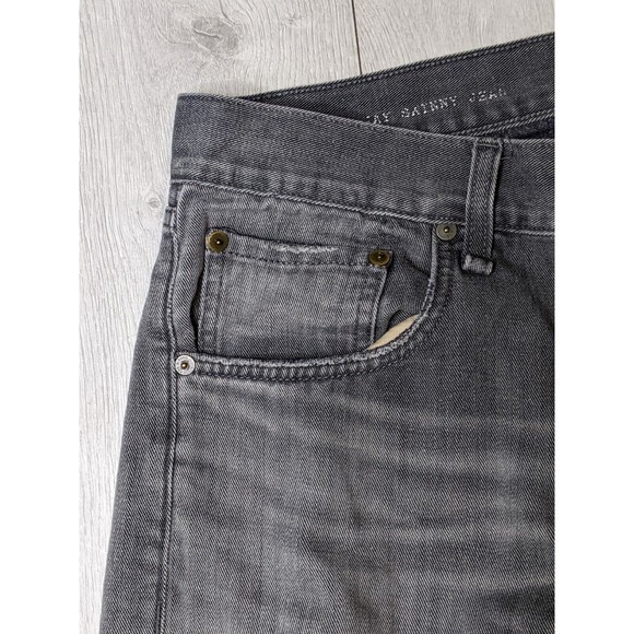 Rag and Bone RB Jay 23x Jeans Slim Leg Button Fly Pullman Gray 31x28 - Picture 3 of 16